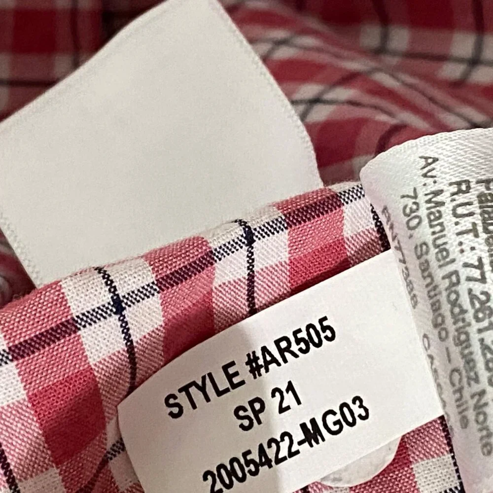 J Crew Flex Washed Slim Untucked Plaid Shirt L‎ Red